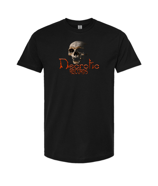 Necrotic Records - Skull - Black T-Shirt