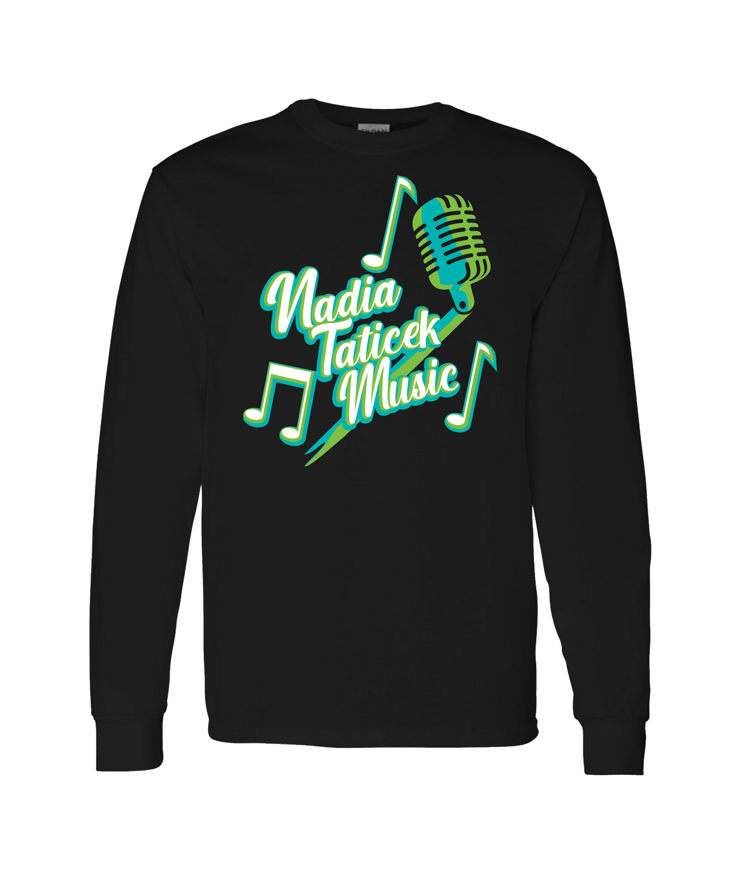 Nadia Taticek - Logo - Black Long Sleeve T