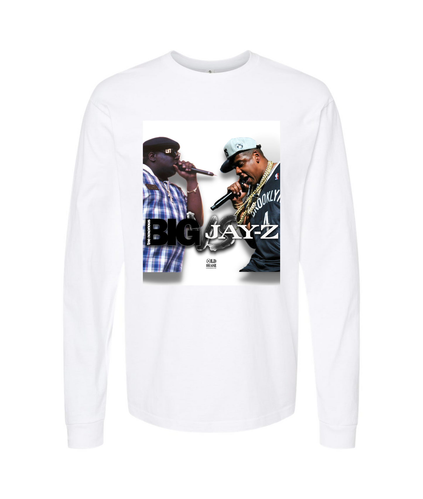 V-OHTOP - DESIGN 1 - White Long Sleeve T