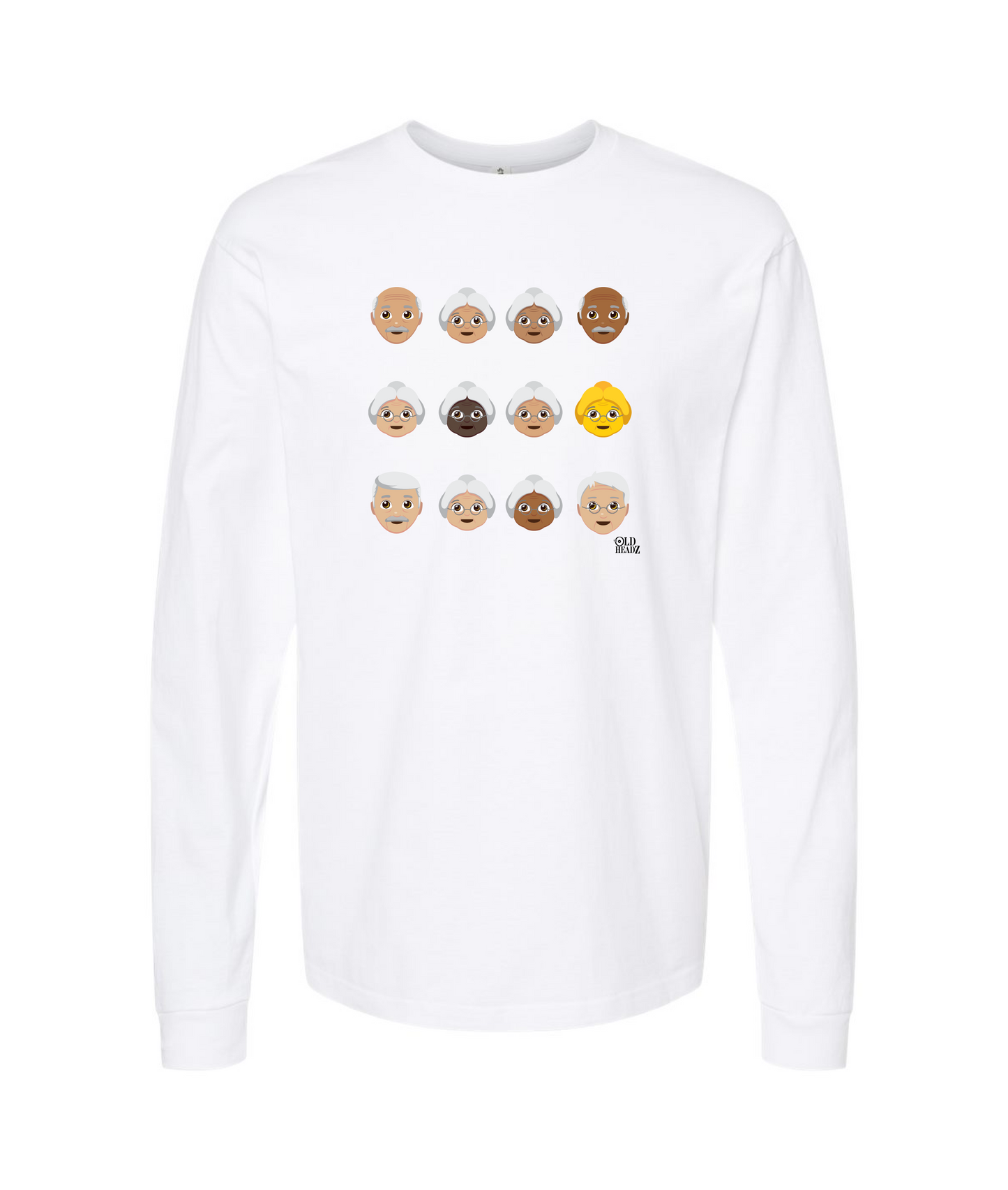 V-OHTOP - DESIGN 2 - White Long Sleeve T