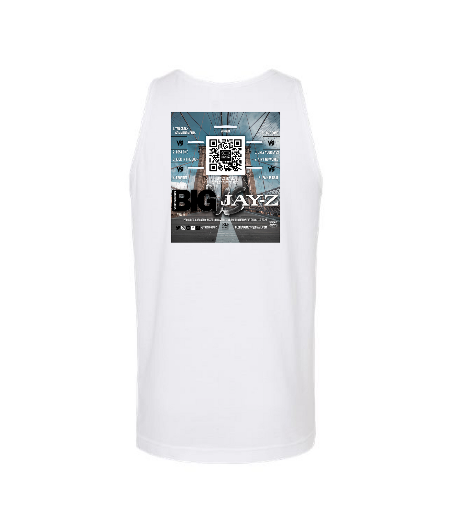 The Old Headz - DESIGN 1 - White Tank Top