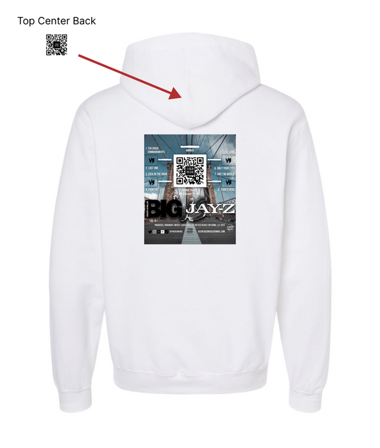 V-OHTOP - DESIGN 1 - White Hoodie