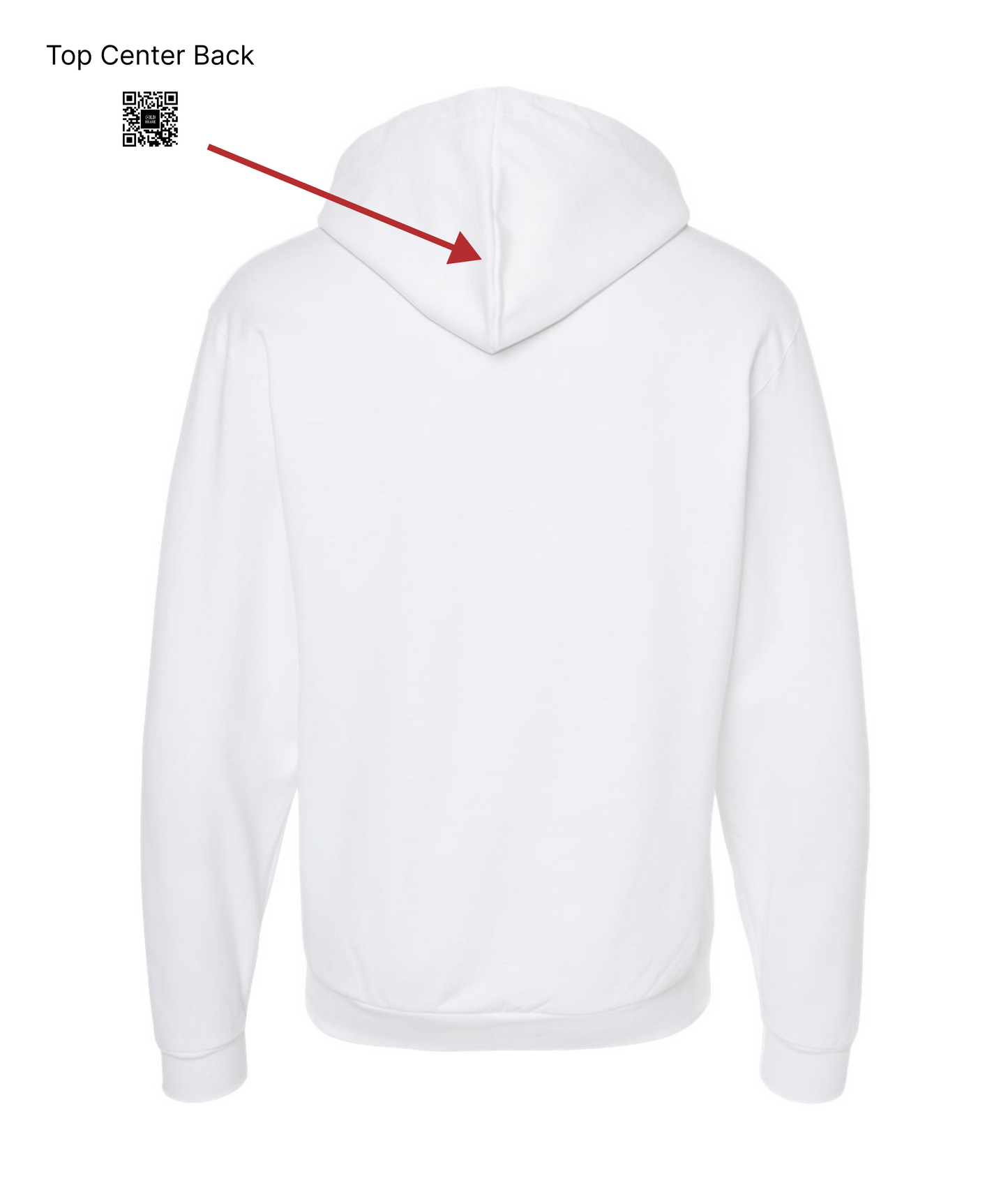 V-OHTOP - DESIGN 2 - White Zip Up Hoodie