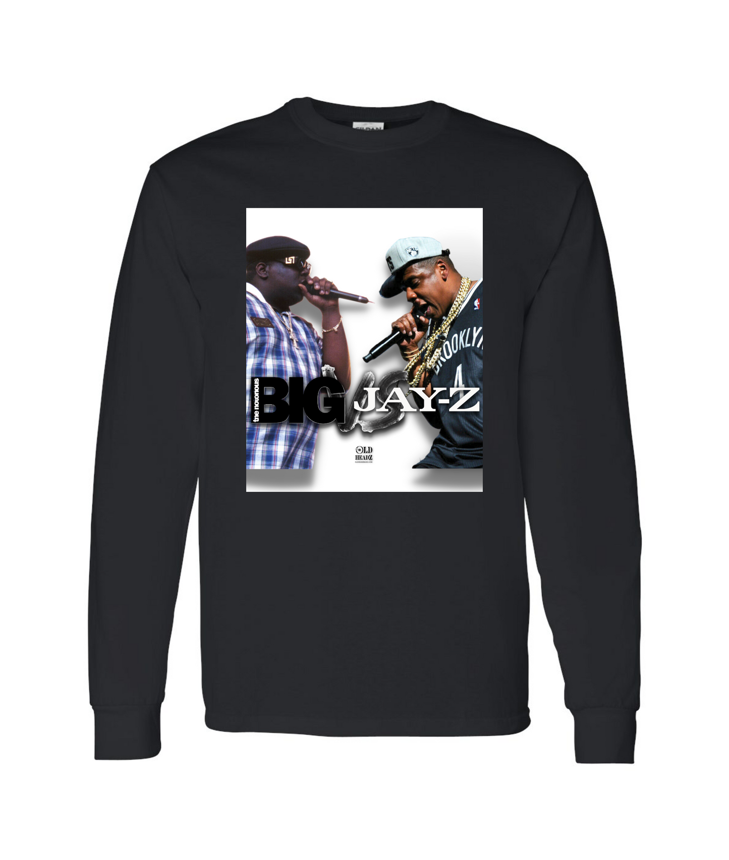 V-OHTOP - DESIGN 1 - Black Long Sleeve T