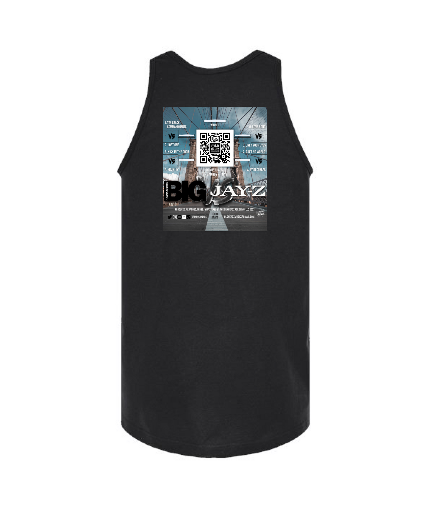 The Old Headz - DESIGN 1 - Black Tank Top