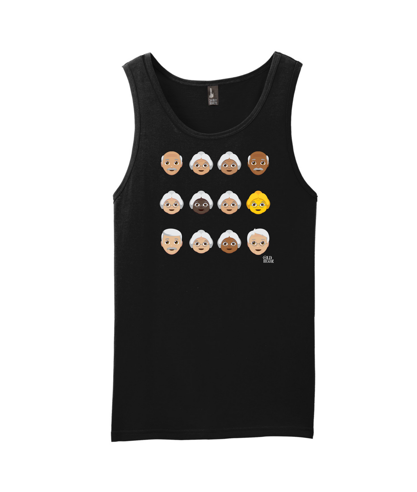 V-OHTOP - DESIGN 2 - Black Tank Top