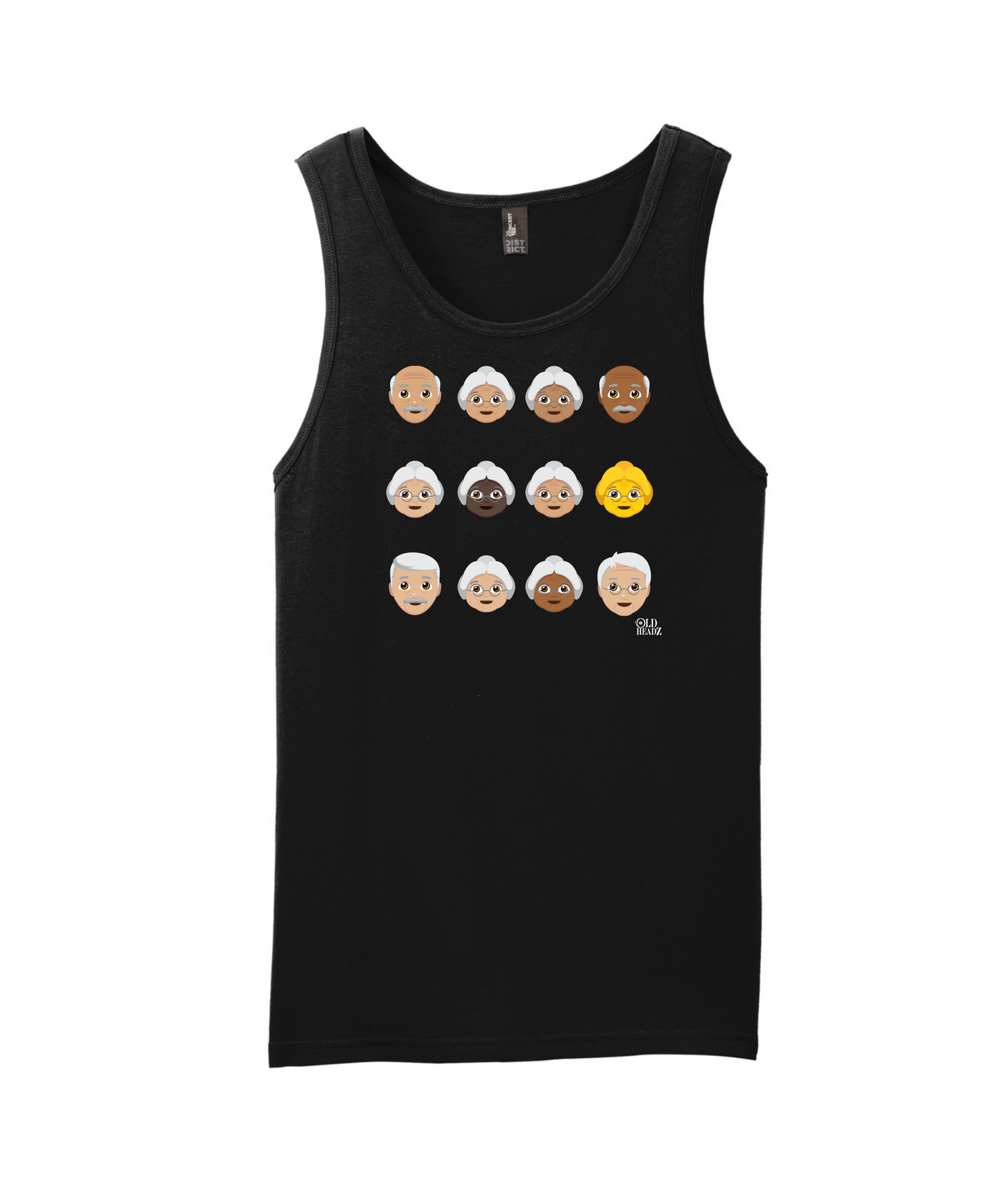 The Old Headz - DESIGN 2 - Black Tank Top