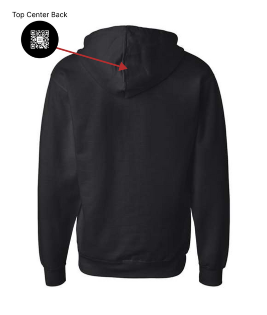 The Old Headz - DESIGN 2 - Black Zip Up Hoodie
