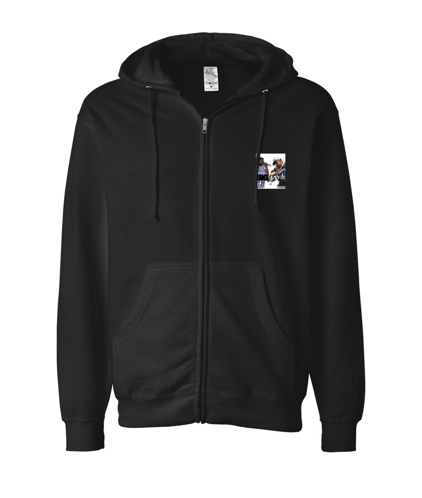 V-OHTOP - DESIGN 1 - Black Zip Up Hoodie
