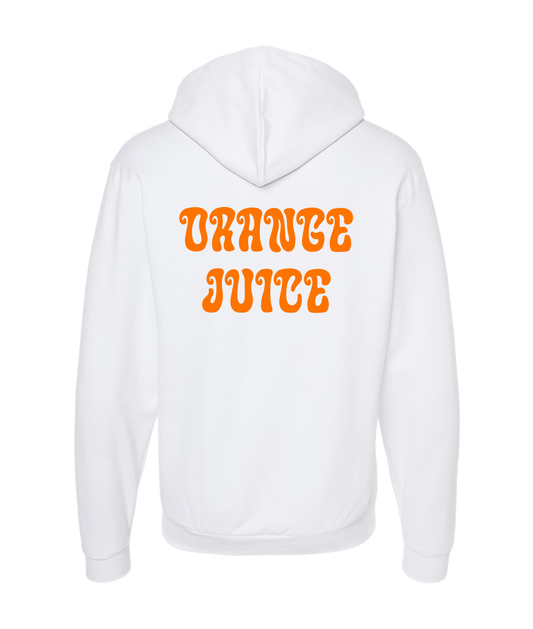 Orange Juice - OJ - White Zip Up Hoodie