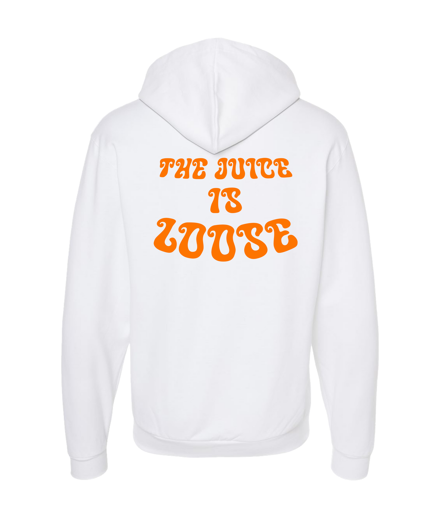Orange Juice - The Juice is Loose - White Zip Up Hoodie