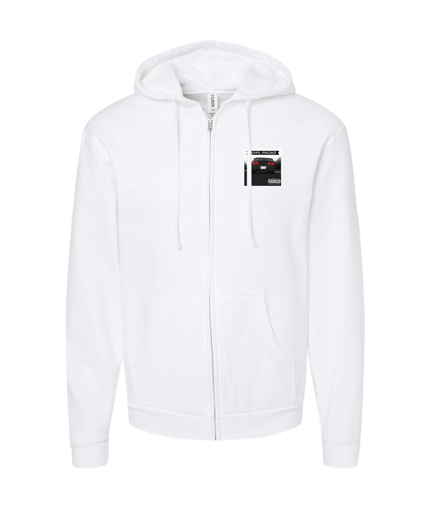 ØUTLAW - Truthful Vengeance - White Zip Up Hoodie