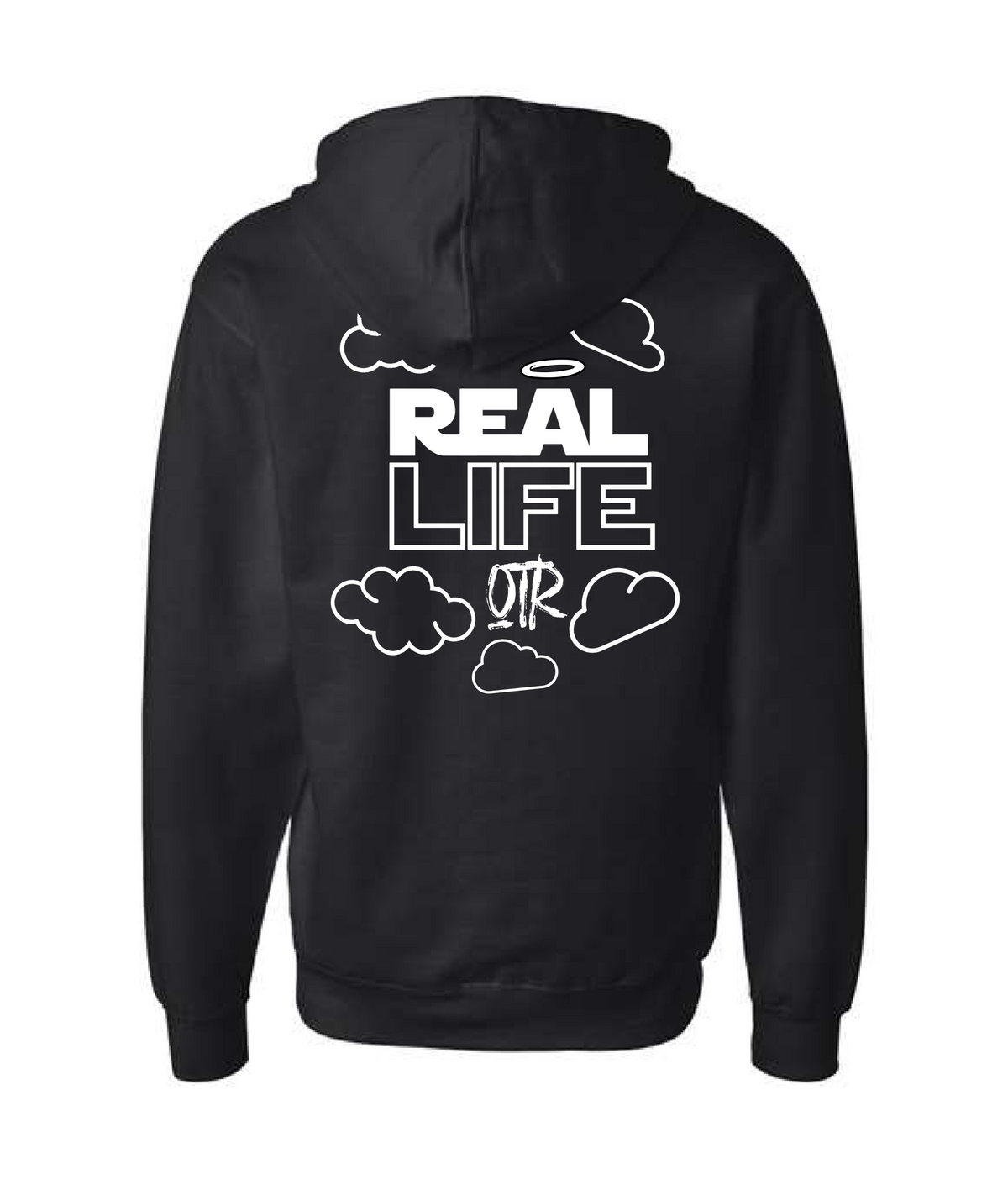 V-ONTRTOP - Real Life - Black Zip Up Hoodie