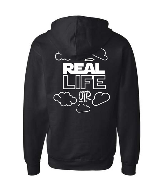 V-ONTRTOP - Real Life - Black Zip Up Hoodie