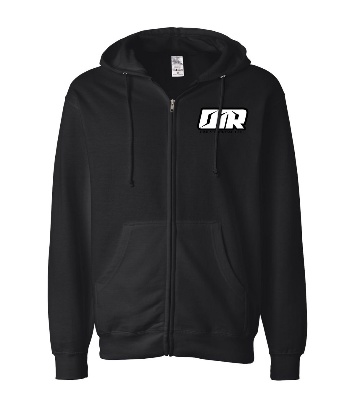 V-ONTRTOP - DEATH BEFORE DISHONOR - Black Zip Up Hoodie