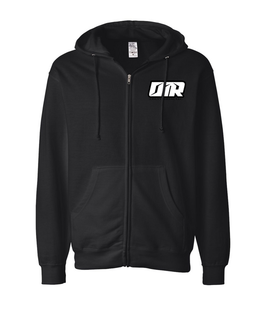 V-ONTRTOP - DEATH BEFORE DISHONOR - Black Zip Up Hoodie