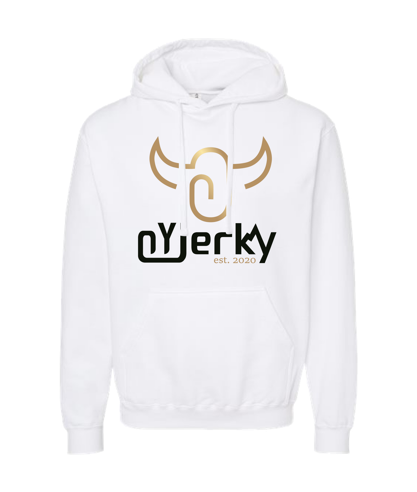 OY Jerky - Primary Logo Color - White Hoodie