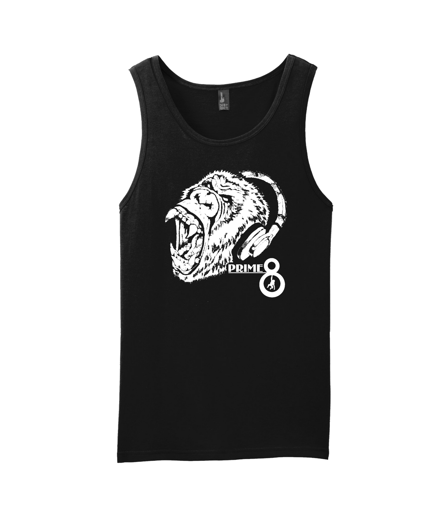 Prime 8 - Headphone Ape - Black Tank Top