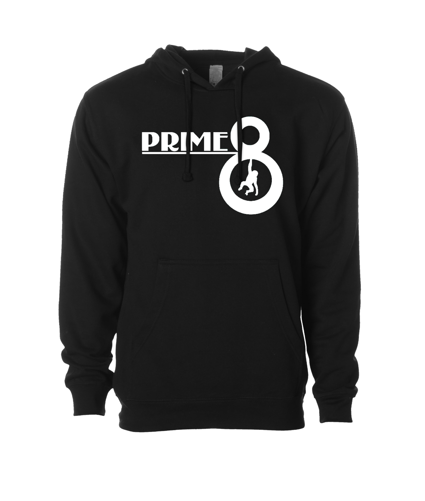 Prime 8 - P8 Logo Hanging Monkey - Black Hoodie