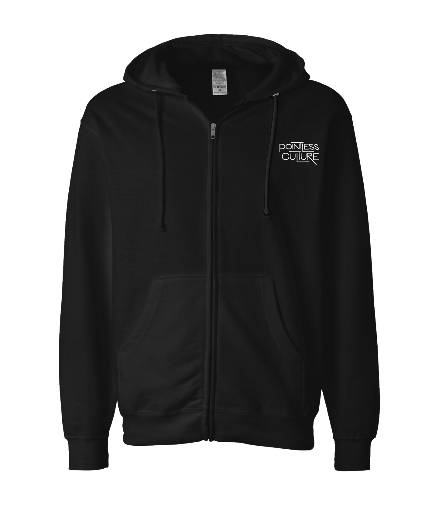 V-PCBTOP - Pointless Culture - Black Zip Up Hoodie