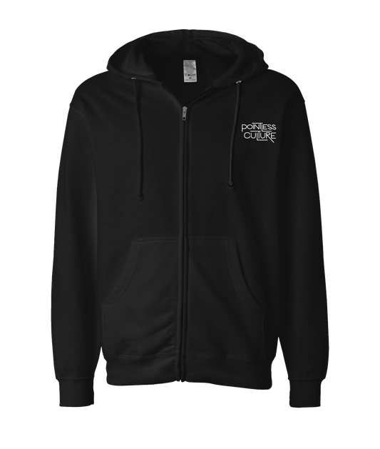 V-PCBTOP - Pointless Culture - Black Zip Up Hoodie