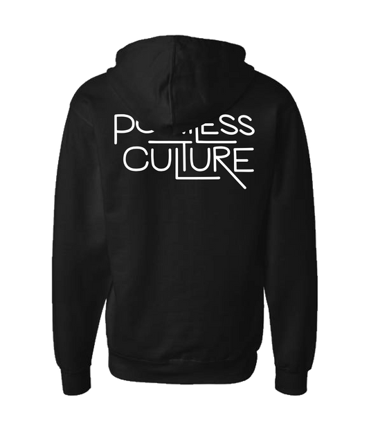 V-PCBTOP - Pointless Culture - Black Zip Up Hoodie