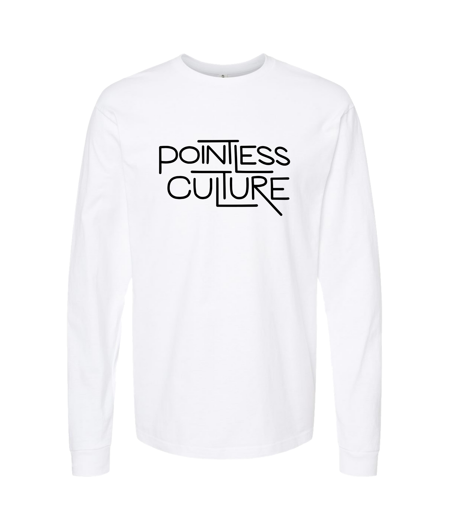 V-PCBTOP - Pointless Culture - White Long Sleeve T