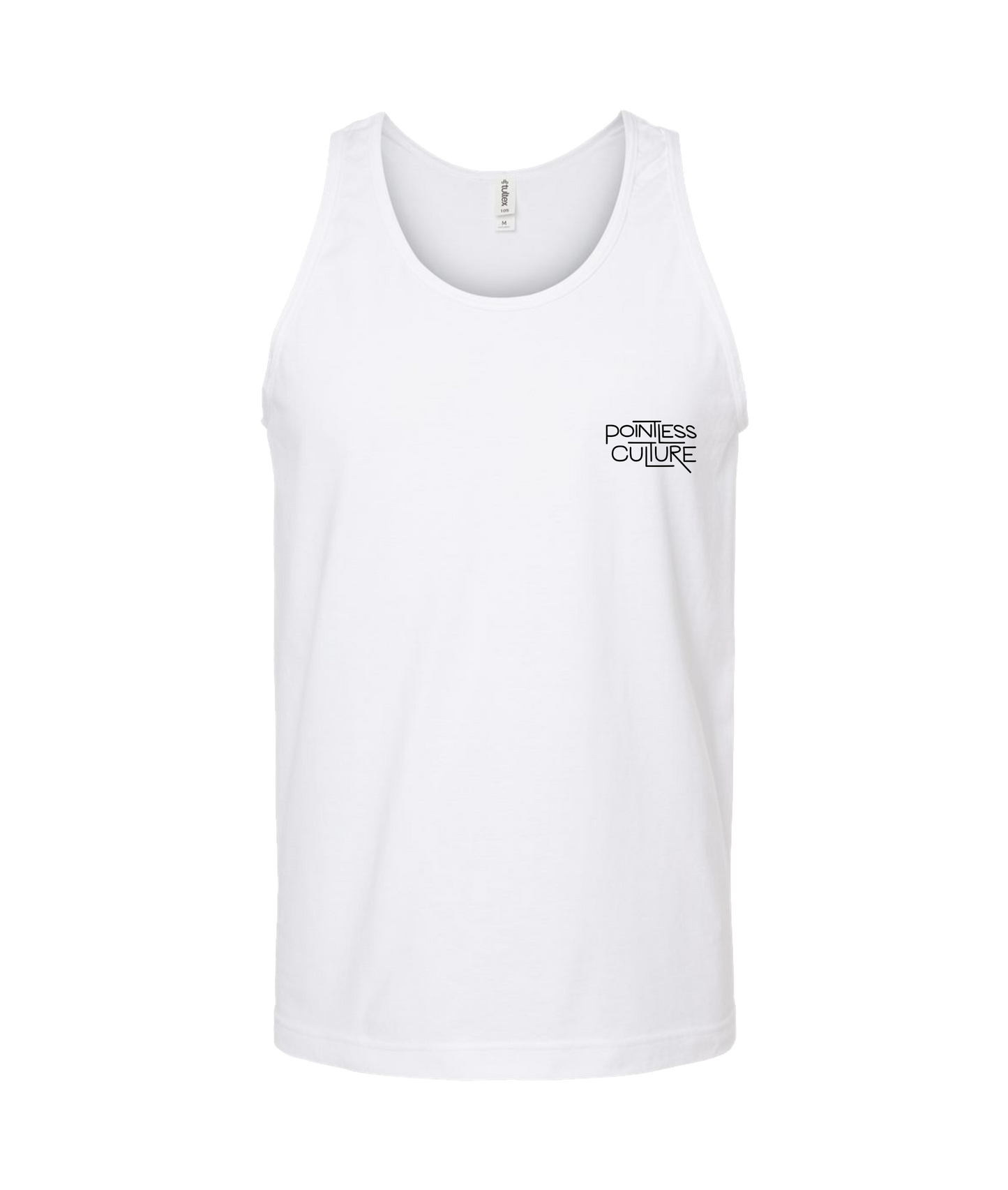 V-PCBTOP - Pointless Culture - White Tank Top