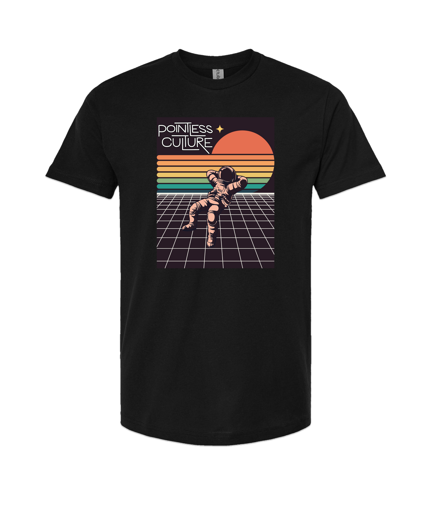 Pointless Culture - PC Astronaut - Black T Shirt