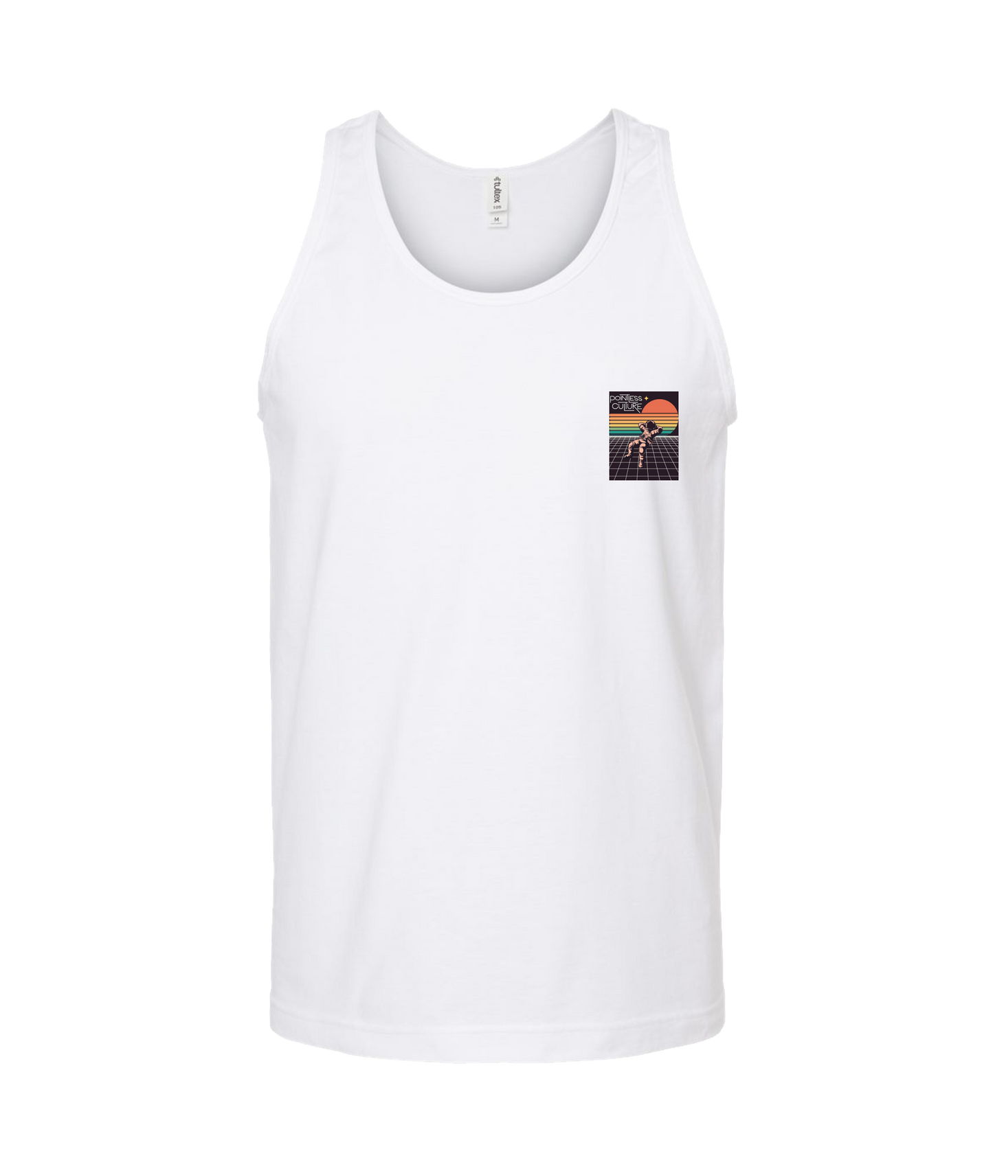 Pointless Culture - PC Astronaut - White Tank Top