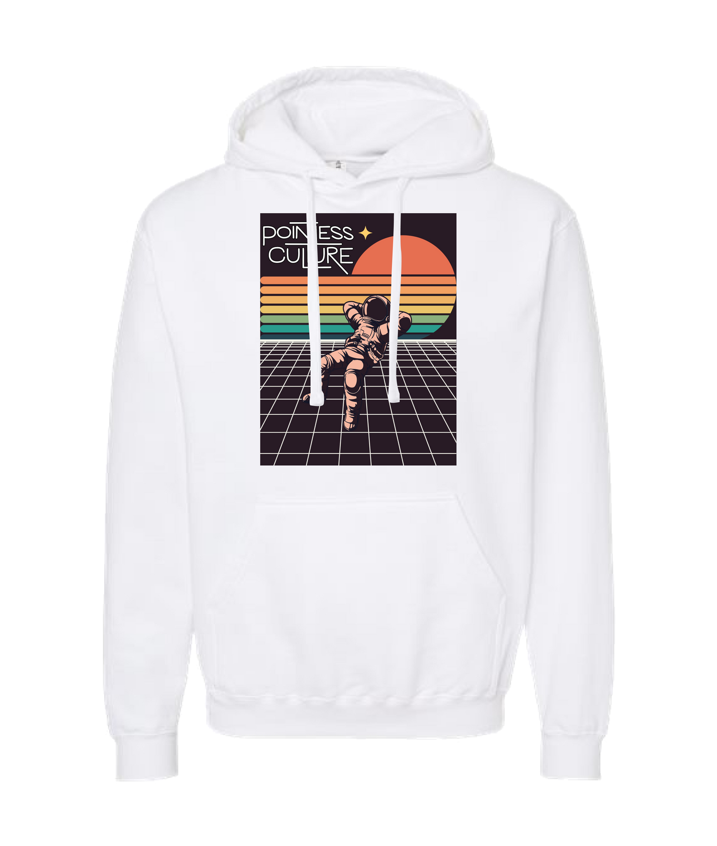 Pointless Culture - PC Astronaut - White Hoodie