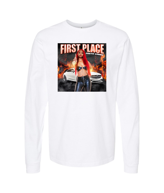 Pretti Emage - First Place - White Long Sleeve T