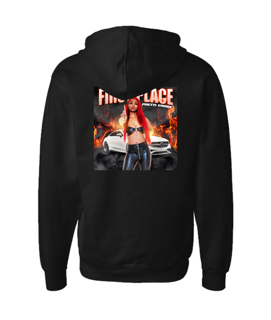 Pretti Emage - First Place - Black Zip Up Hoodie