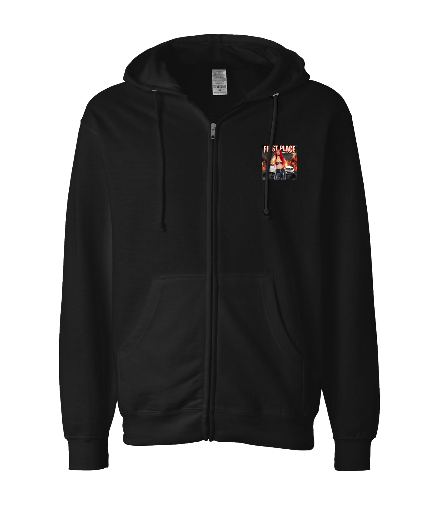 Pretti Emage - First Place - Black Zip Up Hoodie