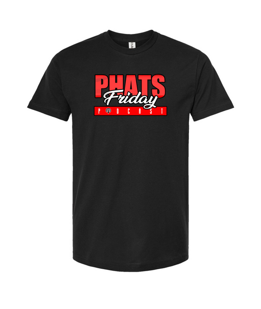 Phats Friday Podcast - Logo - Black T-Shirt