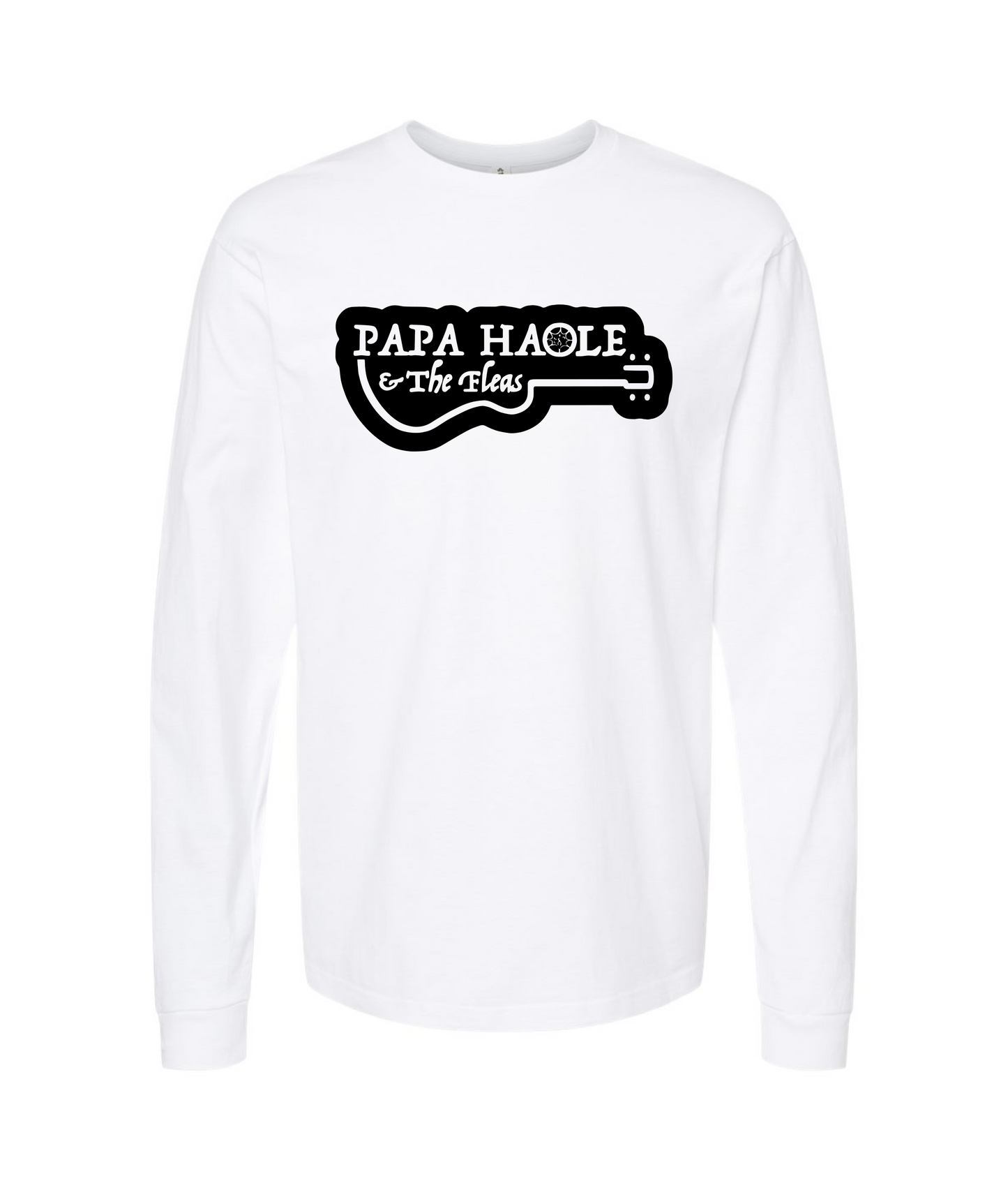 Papa Haole & The Fleas - Logo - White Long Sleeve T
