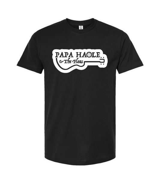 Papa Haole & The Fleas - Logo - Black T-Shirt