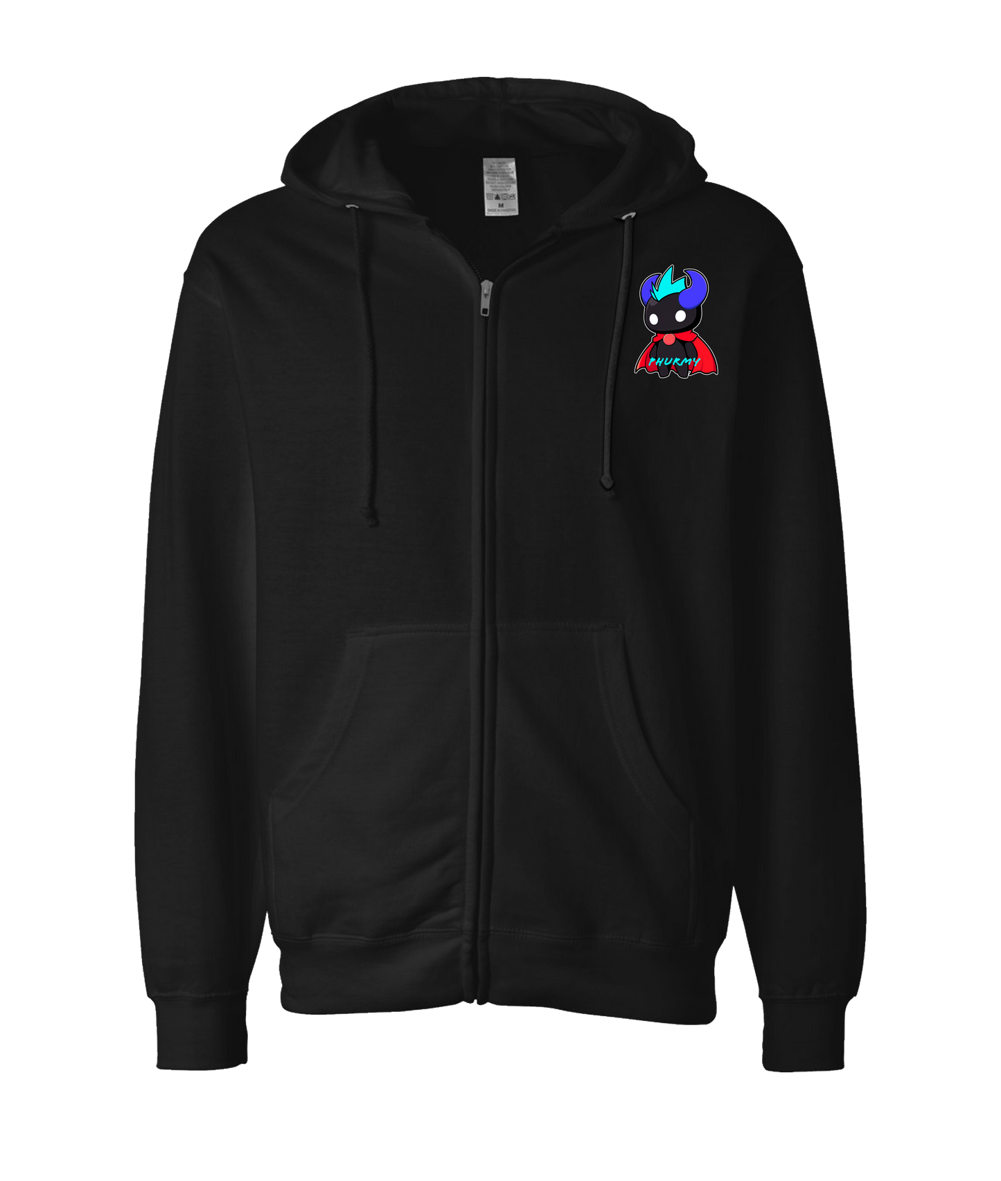 V-PHURTOP - Phurmy  - Black Zip Up Hoodie