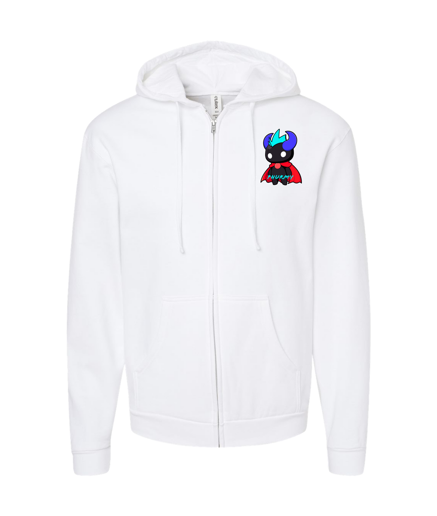 V-PHURTOP - Phurmy  - White Zip Up Hoodie