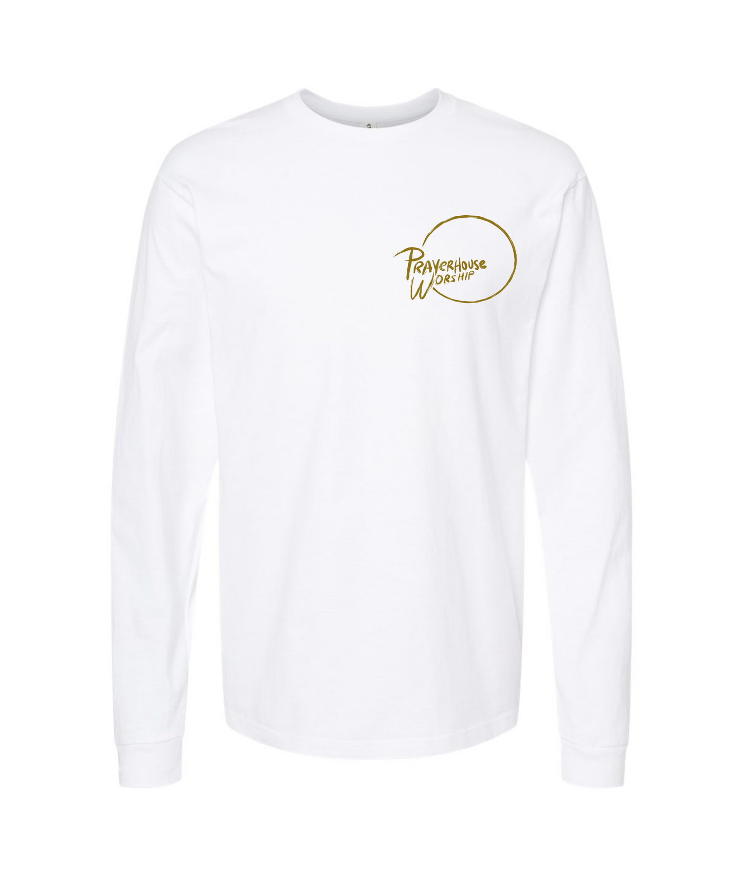 V-PHWTOP - Worshipnight - White Long Sleeve T