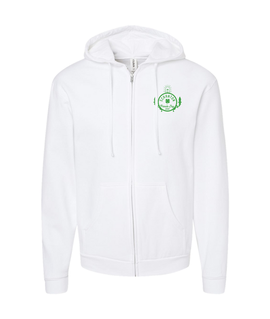 Paul Ludo - Parade Day - White Zip Up Hoodie