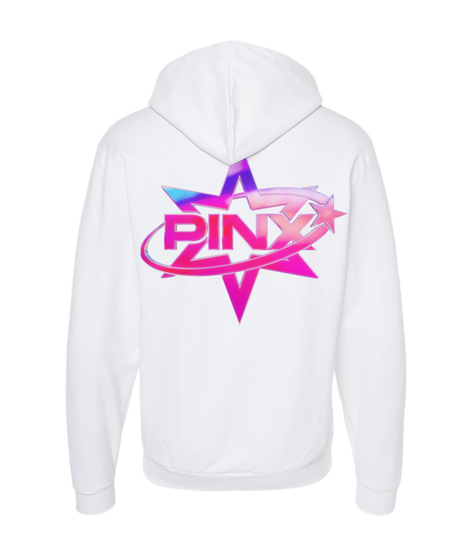 Pinx - Star Logo - White Zip Up Hoodie