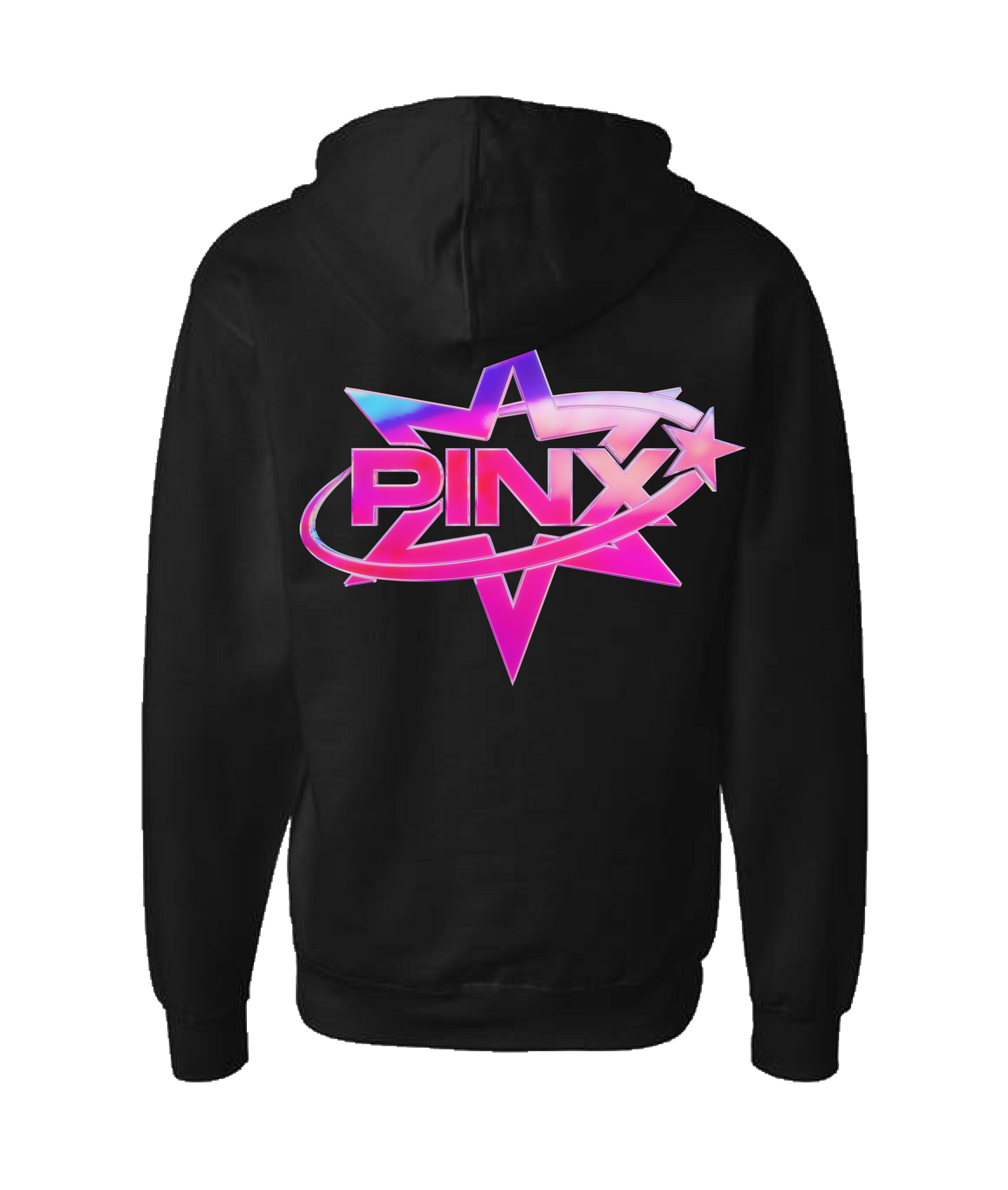 Pinx - Star Logo - Black Zip Up Hoodie