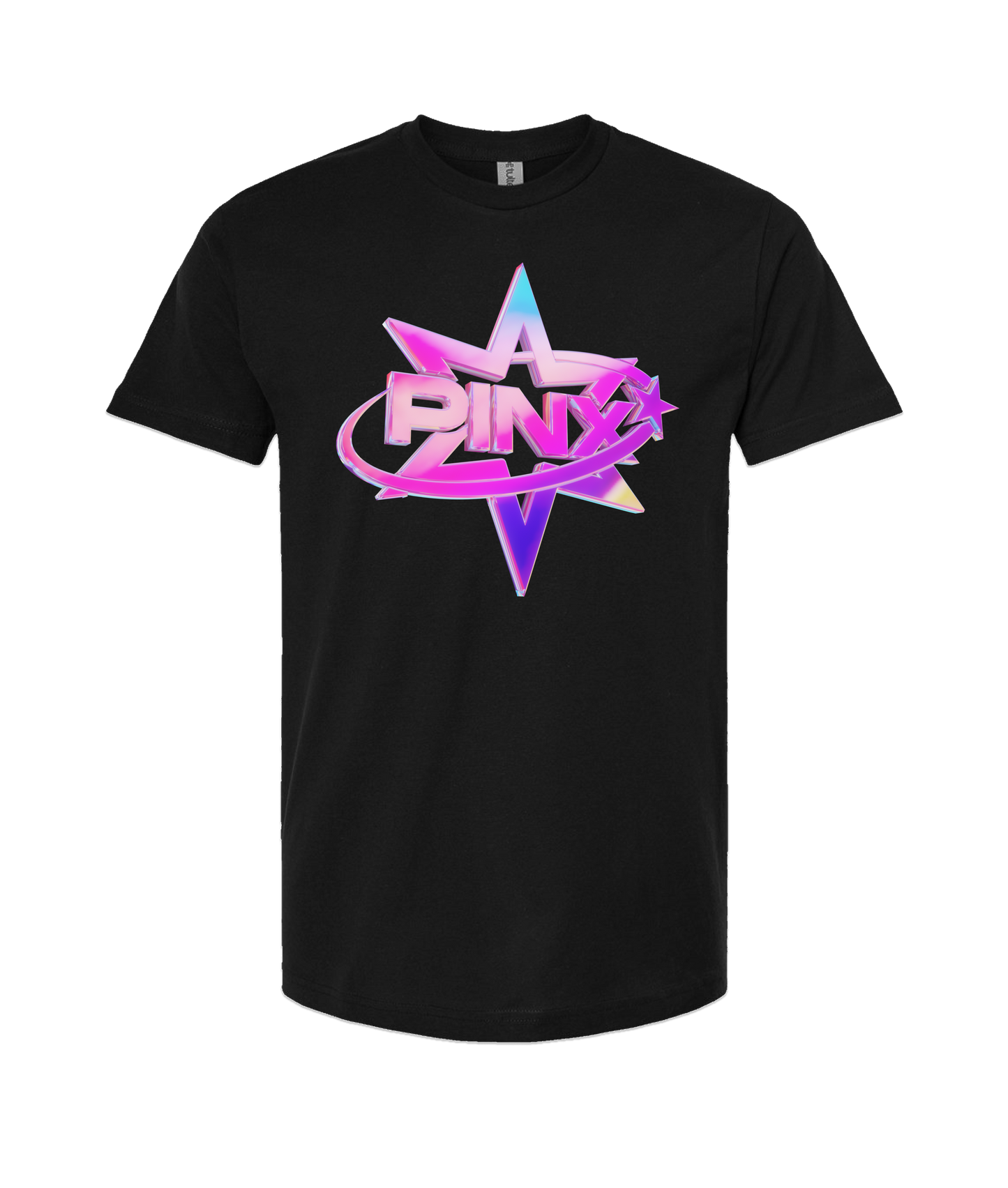 Pinx - 3D Star - Black T Shirt