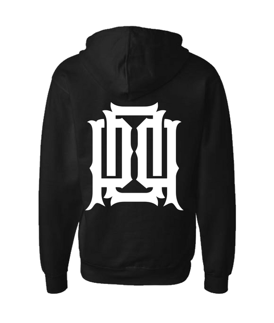 Plates Over Pints - LOGO 2 - Black Zip Up Hoodie
