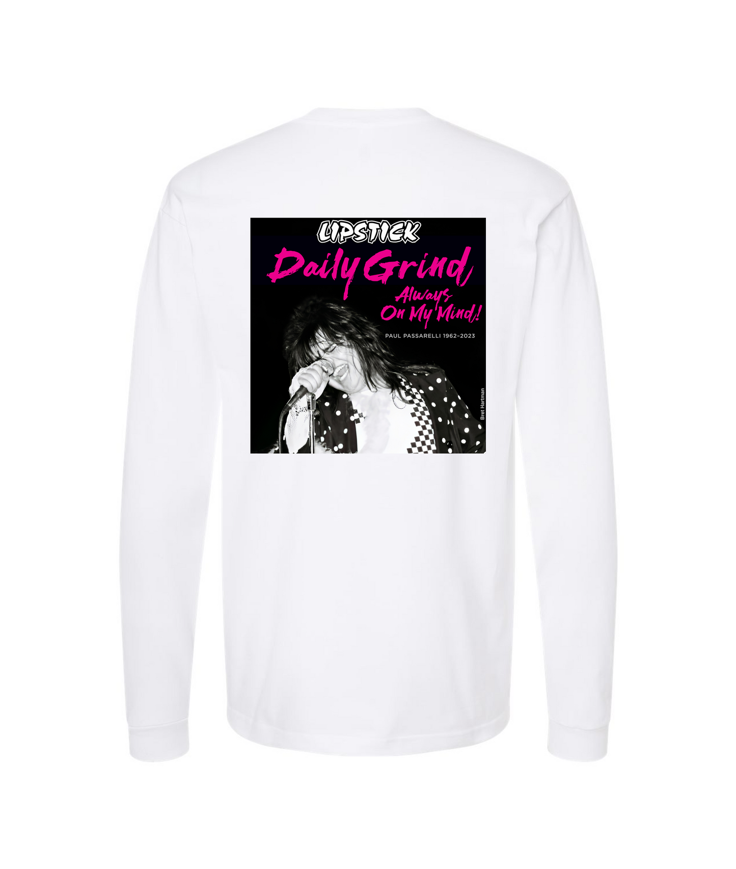 V-PPDTOP - Paul Passarelli #1 - White Long Sleeve T