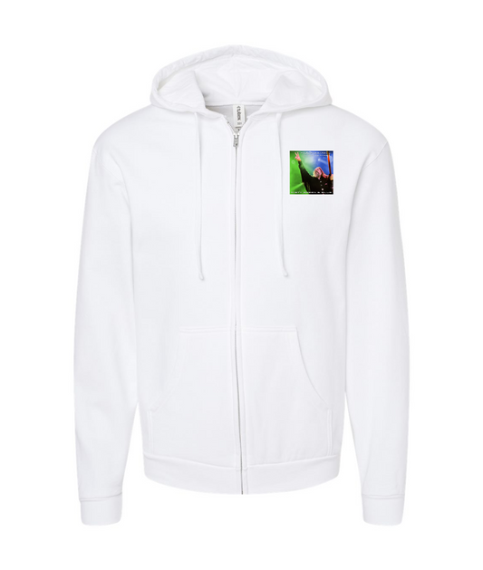 V-PPDTOP - Paul Passarelli #1 - White Zip Up Hoodie