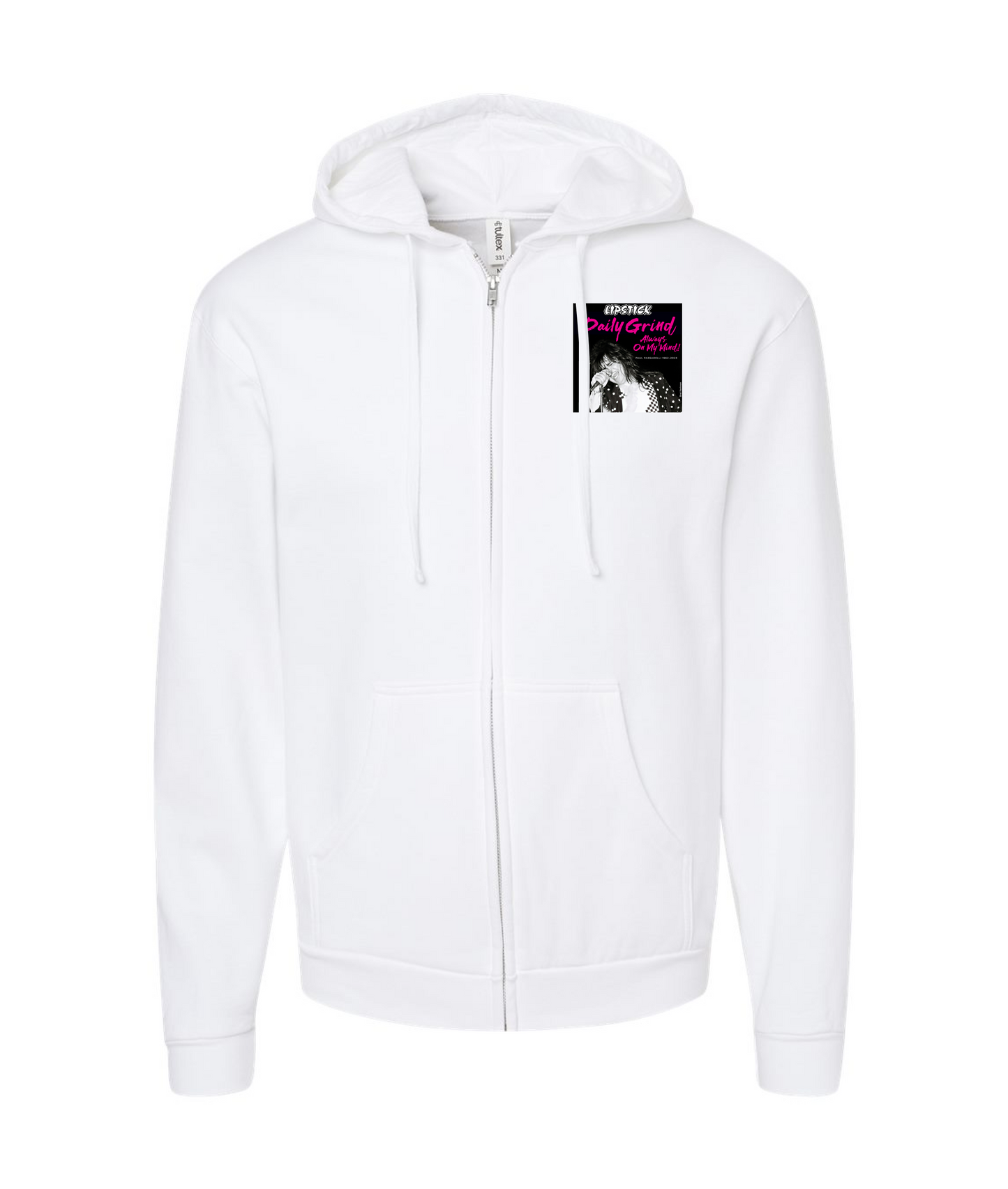 V-PPDTOP - Paul Passarelli #2 - White Zip Up Hoodie
