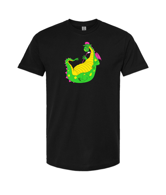 Puff Puff Passers Hockey - Puff the Hockey Dragon  - Black T Shirt