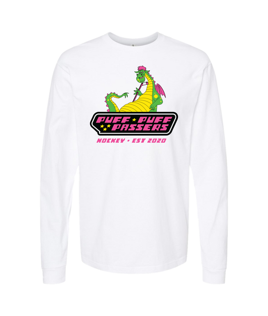 Puff Puff Passers Hockey - EST 2020 - White Long Sleeve T